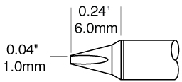 1 mm power tip for Metcal CV