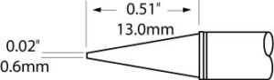 0.6 mm tip for MFR